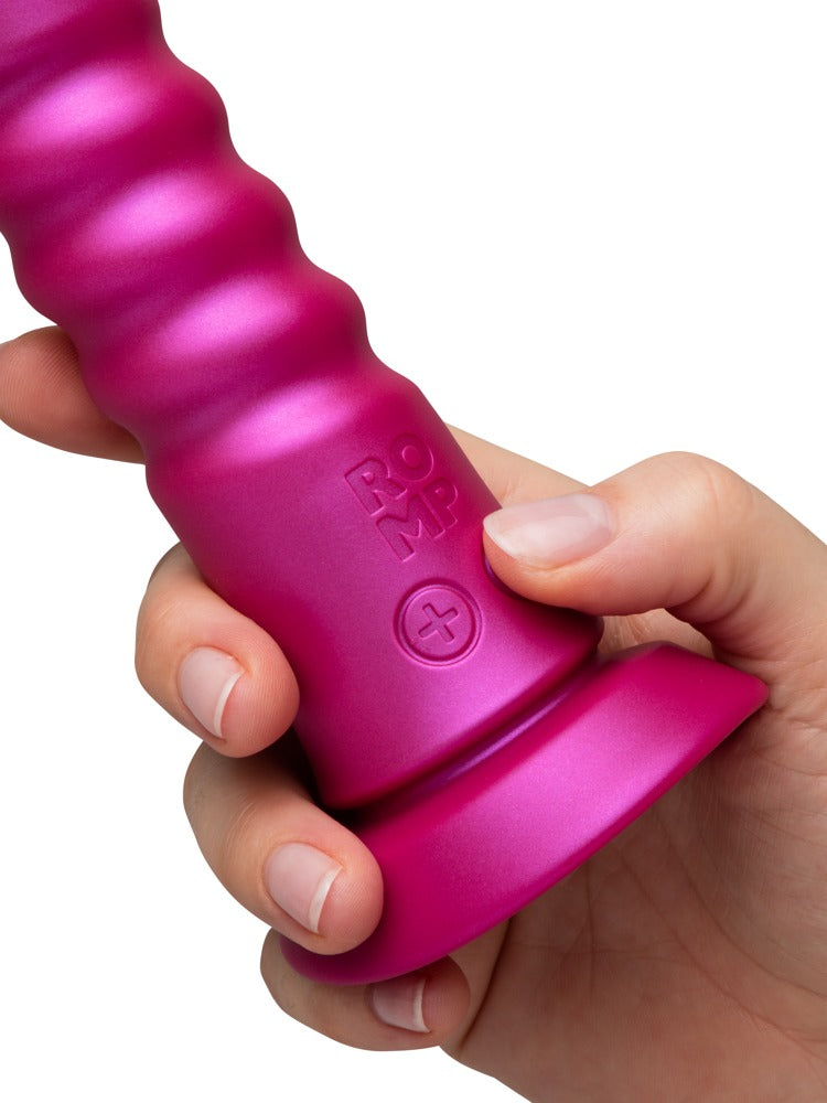 ROMP Jiggle Stoßvibrator mit stabilem Saugfuß Detailansicht