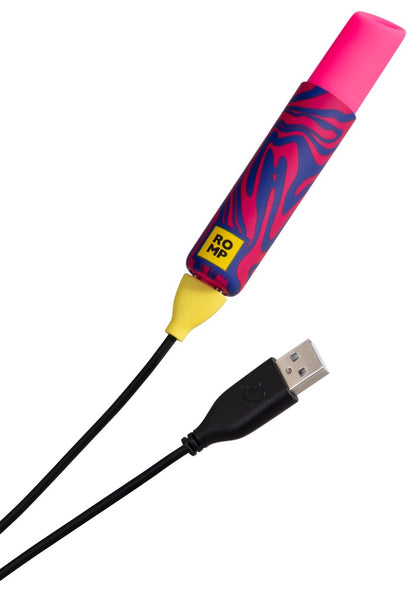 ROMP Lipstick Pulsator mit USB-Ladekabel für einfaches Aufladen