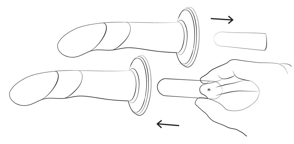 Anwendung des ROMP Piccolo Dildos in der Handhabung