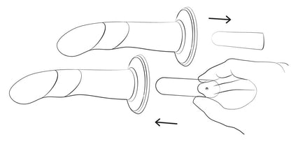 Anwendung des ROMP Piccolo Dildos in der Handhabung