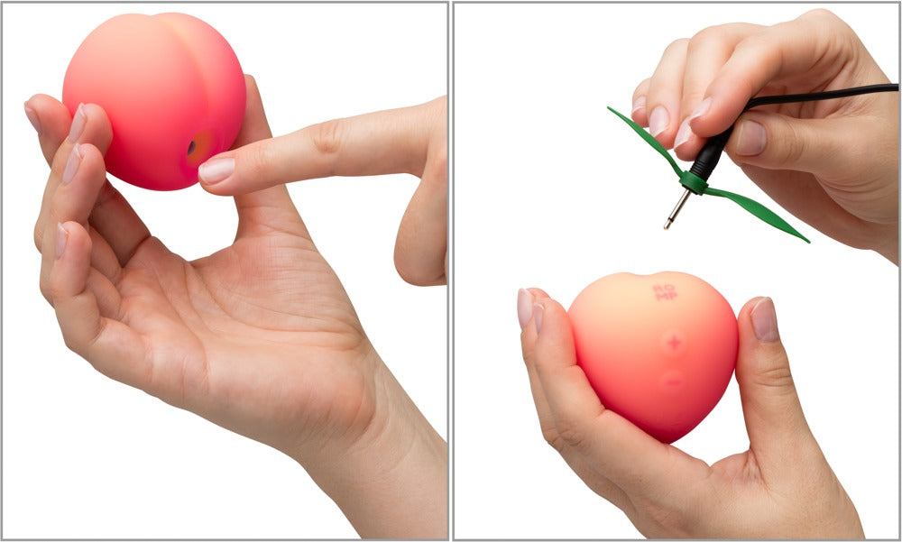 ROMP Pink Peach Steuerung über Knopfbedienung Detailaufnahme