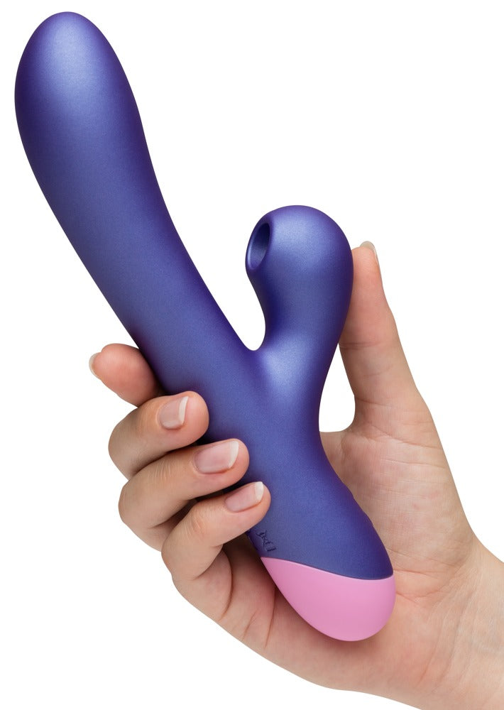 ROMP Pulse Rabbit Vibrator in der Hand zur Darstellung von Größe und Form