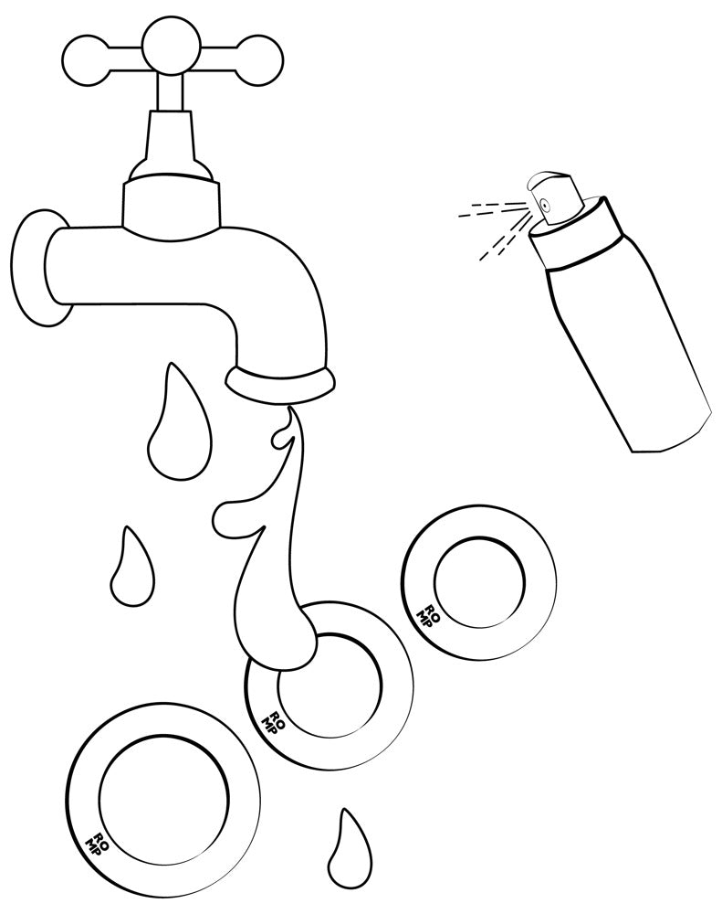 Reinigung der ROMP Remix Trio Silikonringe unter Wasser