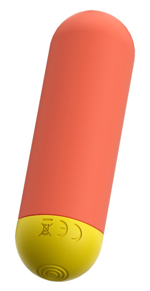ROMP Riot Minivibrator – handliches Design in Orange mit ergonomischer Form