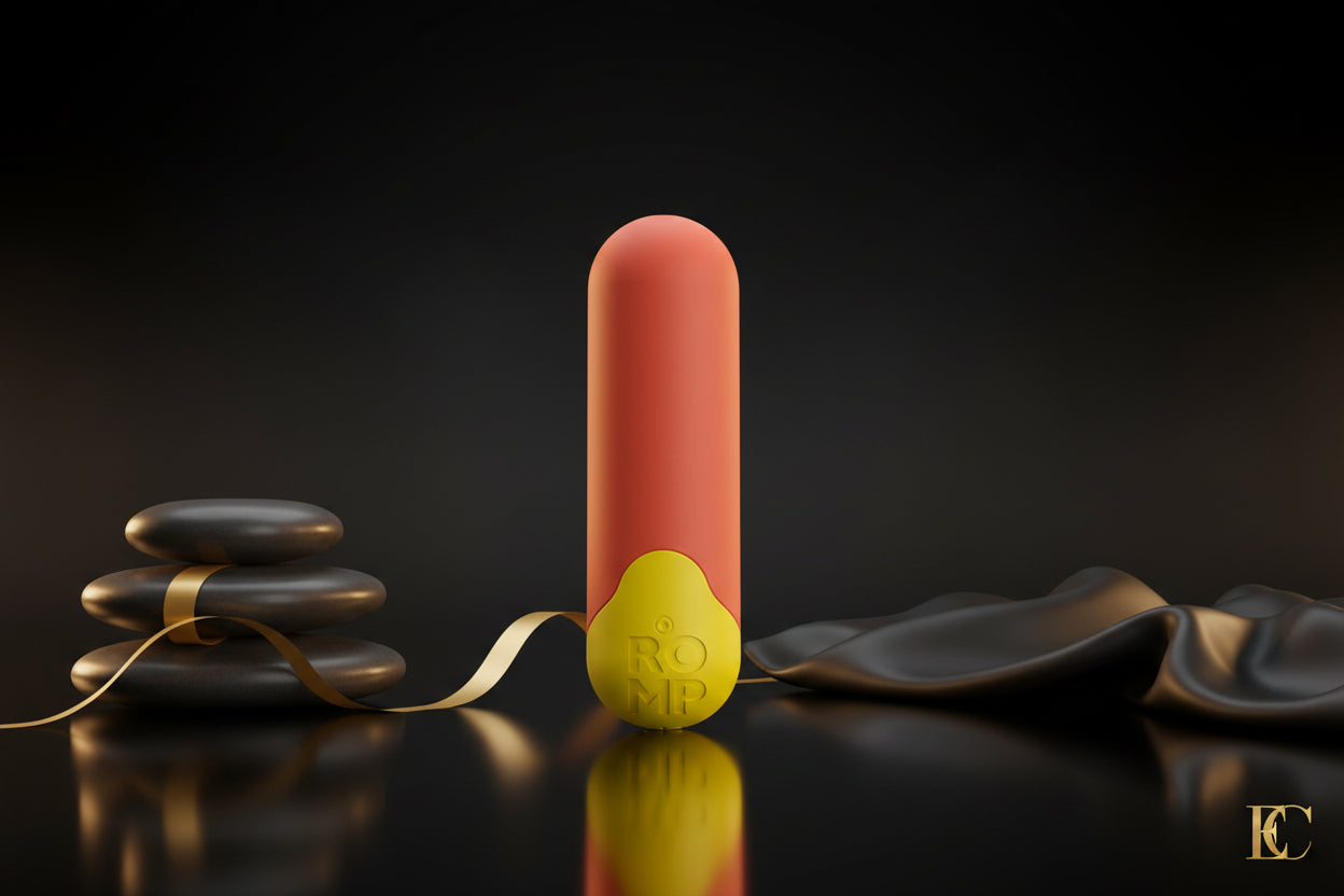 ROMP Riot Minivibrator in Orange – kompakte Form, Silikon Oberfläche