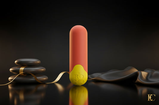 ROMP Riot Minivibrator in Orange – kompakte Form, Silikon Oberfläche