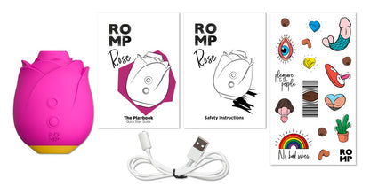 ROMP Rose Pulsator mit Zubehör und Lieferumfang Übersicht