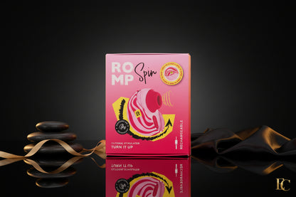 ROMP Spin Klitoris Stimulator Produktverpackung mit Produktabbildung