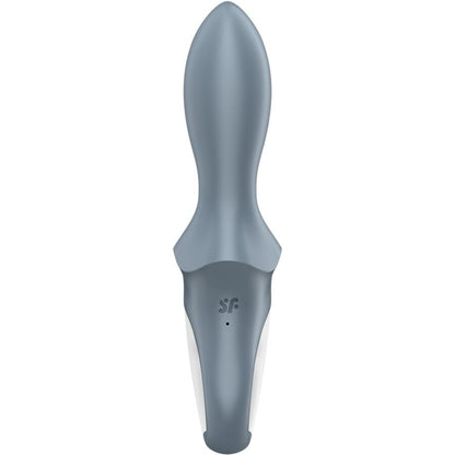 Satisfyer Air Pump Booty 1 Vibrator in Grau mit ergonomisch geformtem Schaft in der Rückansicht