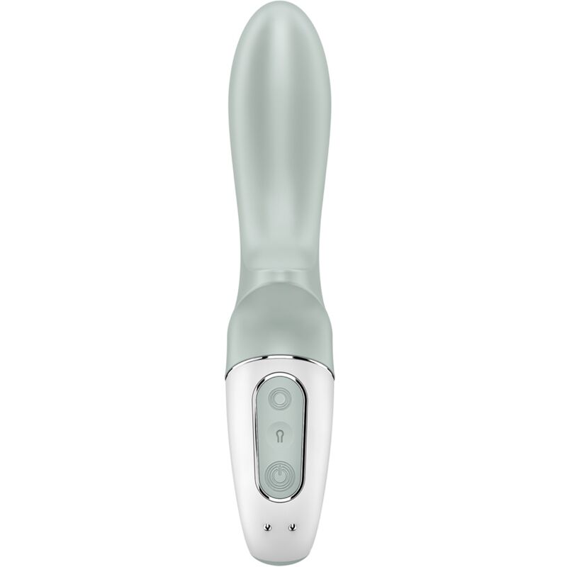 Satisfyer Air Pump Booty 3 Vibrator in Mint mit sichtbaren Bedienelementen in der Vorderansicht