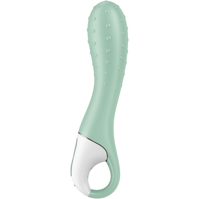 Satisfyer Air Pump Vibrator 3 G-Punkt-Vibrator in Mint mit strukturierter Oberfläche in der Gesamtansicht