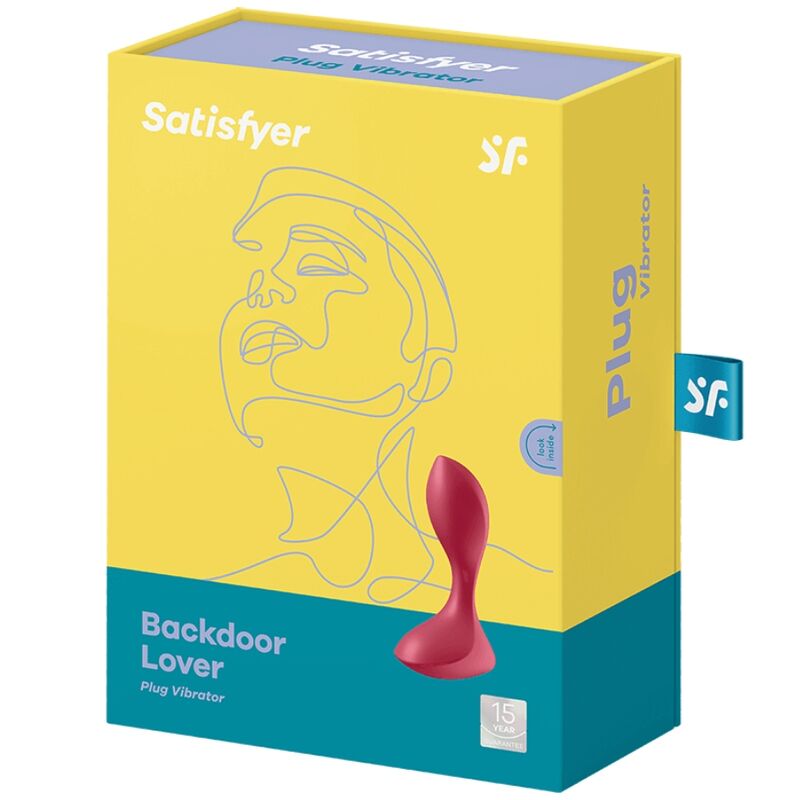 SATISFYER Backdoor Lover Analvibrator in Rot in der Originalverpackung
