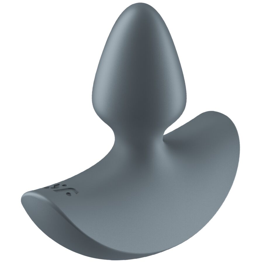 Satisfyer Booty Absolute Beginners 1 Analplug in Grau mit ergonomischer Form in der Seitenansicht