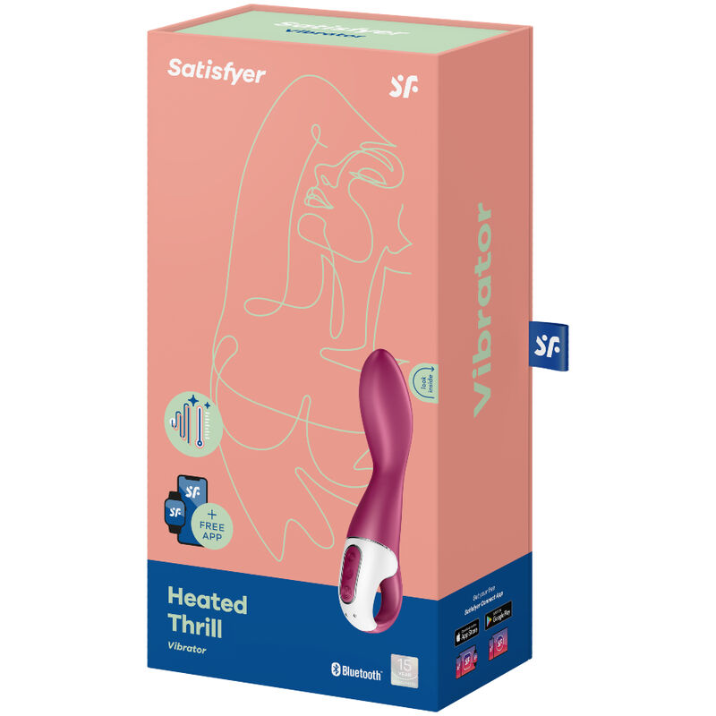 SATISFYER Heated Thrill G-Punkt-Vibrator in Bordeaux in der Originalverpackung