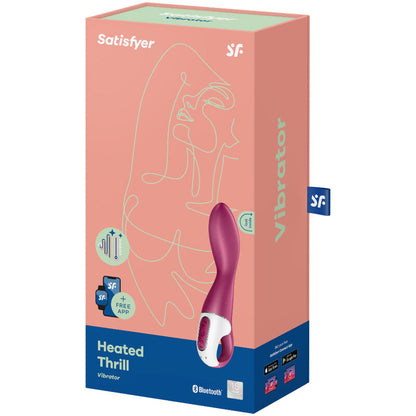 SATISFYER Heated Thrill G-Punkt-Vibrator in Bordeaux in der Originalverpackung