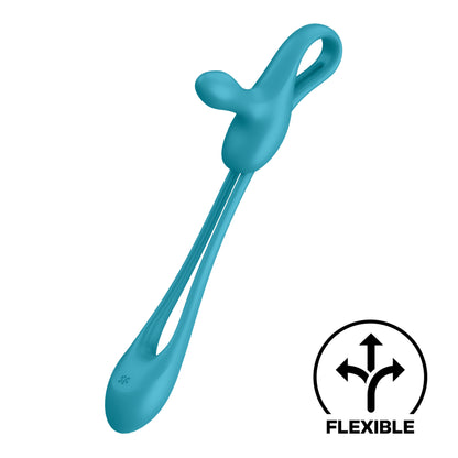 Satisfyer Plug & Play 1 in schräger Perspektivansicht mit flexiblem Mittelteil, Analplug und äußerem Stimulationsbereich