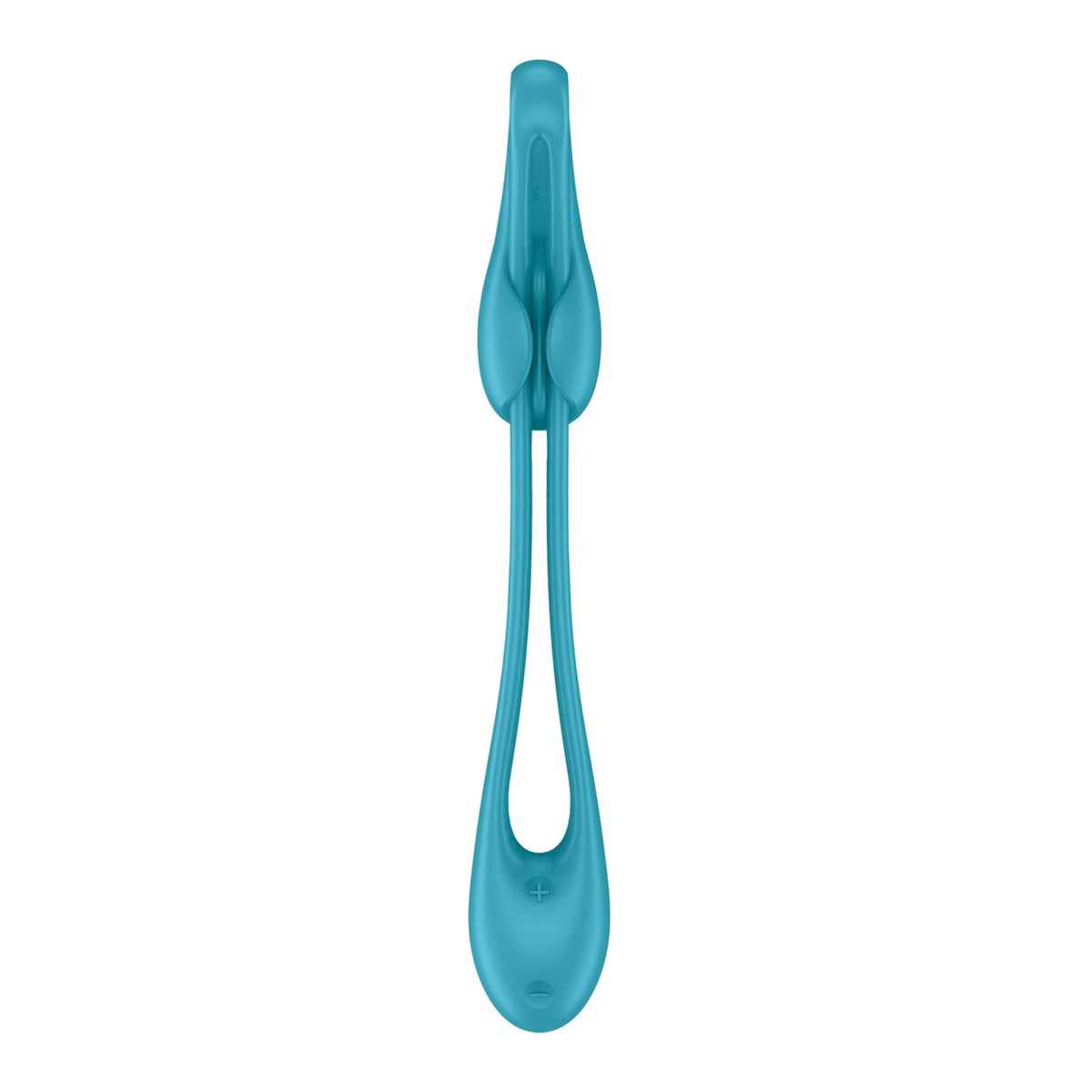 Satisfyer Plug & Play 1 in vertikaler Produktansicht mit langem flexiblem Mittelteil und zwei Stimulationsenden