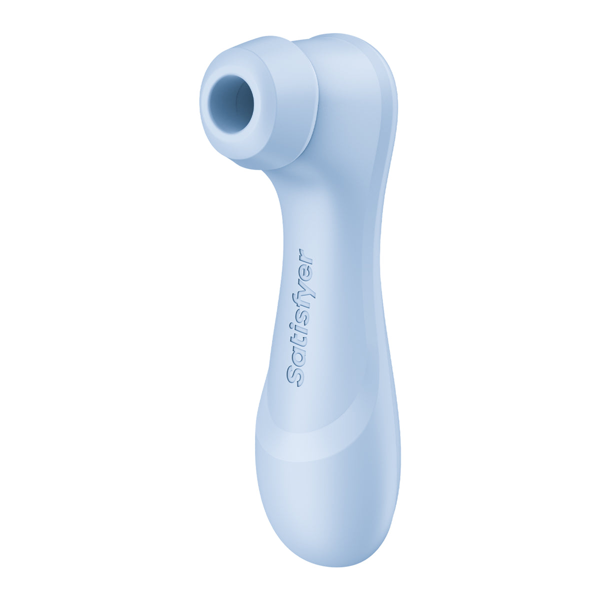Satisfyer Pro 2 Generation 4 in Serene Blue in schräger Frontansicht