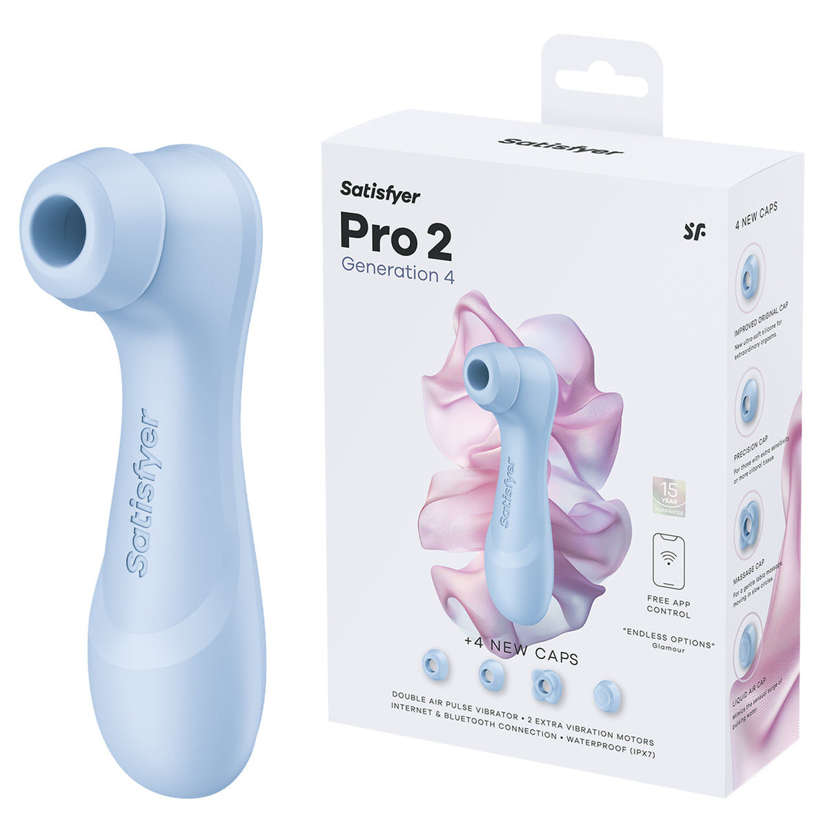 Satisfyer Pro 2 Generation 4 in Serene Blue mit Originalverpackung