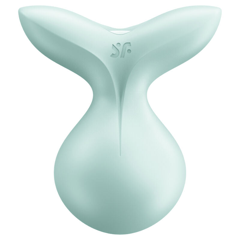 SATISFYER Viva La Vulva 3 Auflegevibrator in Mint mit breiten Stimulationsflügeln in der Gesamtansicht