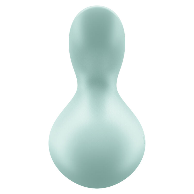 SATISFYER Viva La Vulva 3 Auflegevibrator in Mint mit kompakter ergonomischer Form in der Rückansicht