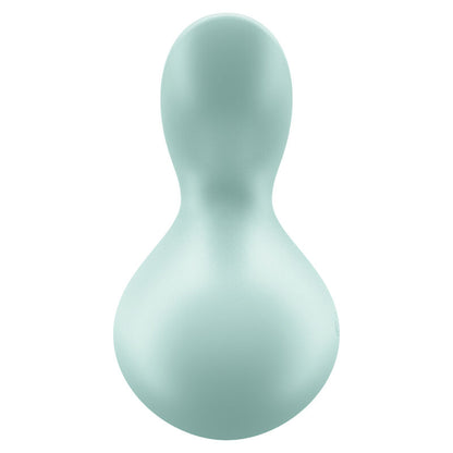 SATISFYER Viva La Vulva 3 Auflegevibrator in Mint mit kompakter ergonomischer Form in der Rückansicht