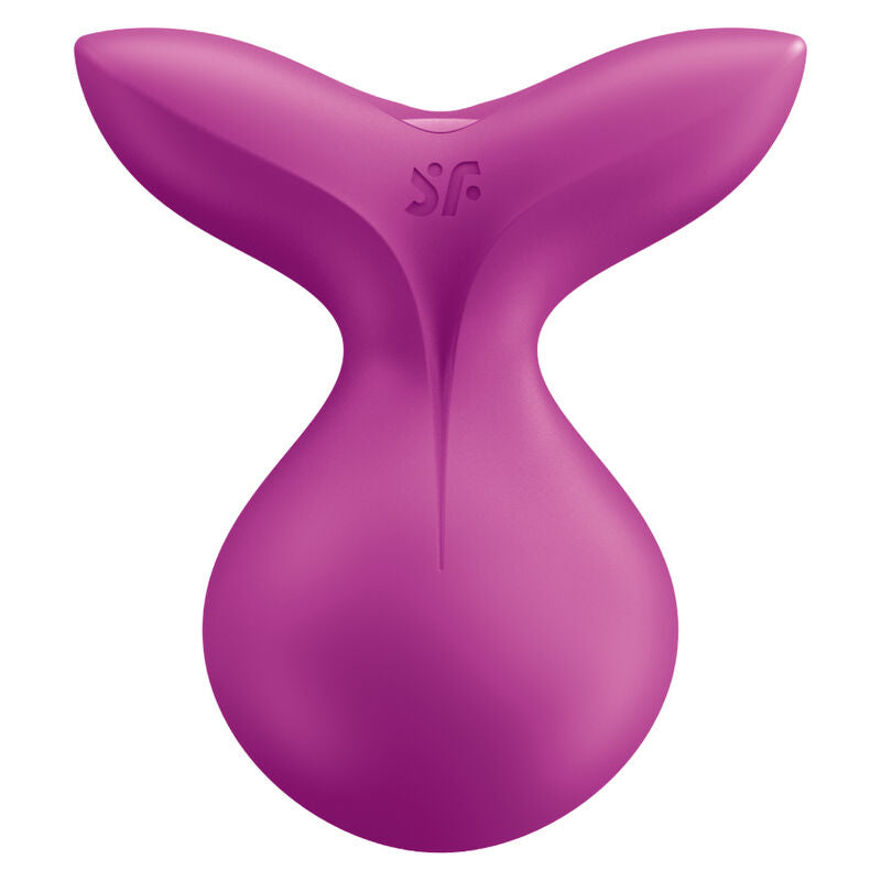 SATISFYER Viva La Vulva 3 Auflegevibrator in Pink mit breiten Stimulationsflügeln in der Gesamtansicht