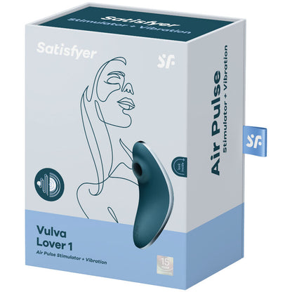 SATISFYER Vulva Lover 1 Luftpulsstimulator und Vibrator in Petrol in der Originalverpackung
