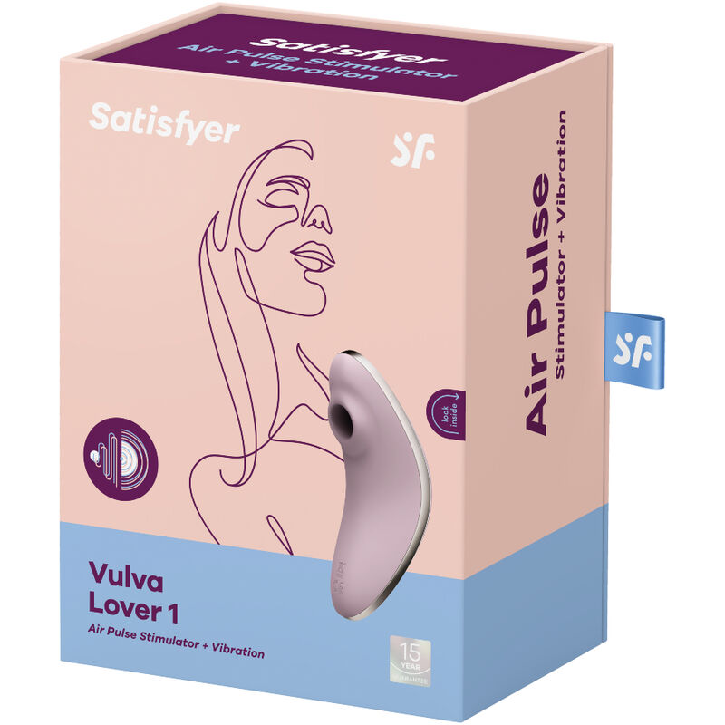 SATISFYER Vulva Lover 1 Luftpulsstimulator und Vibrator in Rosa in der Originalverpackung