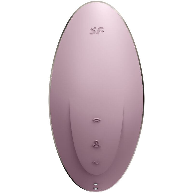 SATISFYER Vulva Lover 1 in Rosa mit sichtbaren Bedienelementen in der Vorderansicht