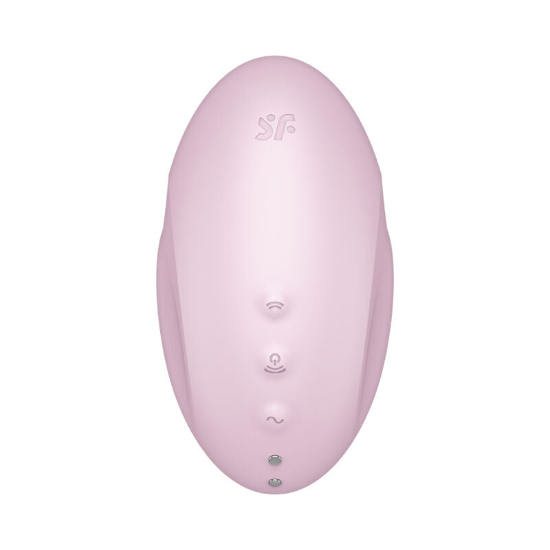 SATISFYER Vulva Lover 3 in Rosa mit sichtbaren Bedienelementen in der Vorderansicht