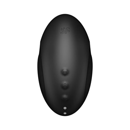 SATISFYER Vulva Lover 3 in Schwarz mit sichtbaren Bedienelementen in der Vorderansicht