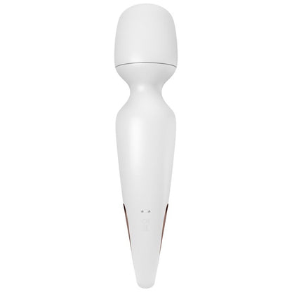 SATISFYER Wand-erland Wand-Massager in Weiß mit abgerundetem Massagekopf in der Vorderansicht