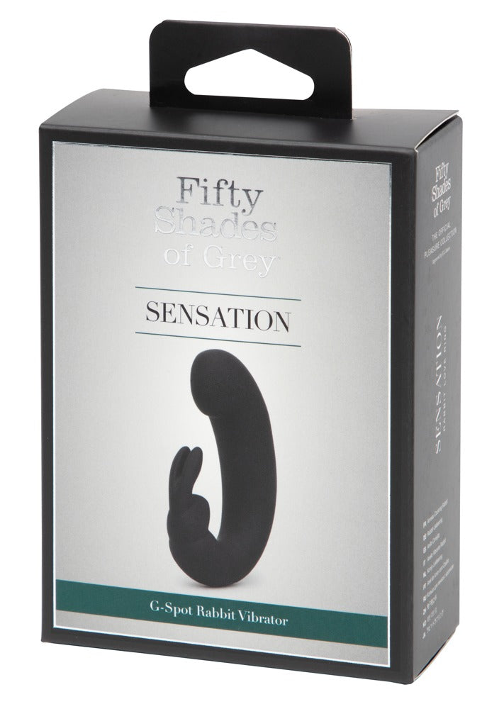 Produktverpackung Sensation G-Spot Rabbit Vibrator von Fifty Shades of Grey