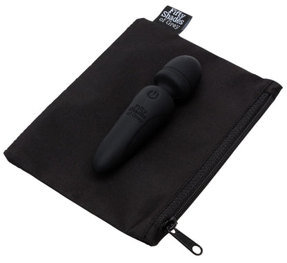 Mini Wand Vibrator mit schwarzem Aufbewahrungsbeutel für diskrete Aufbewahrung