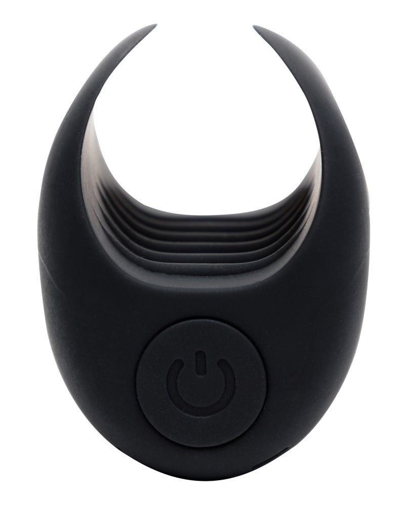 Flexibler Vibro-Masturbator mit offener Form und feinen inneren Stimulationsrillen