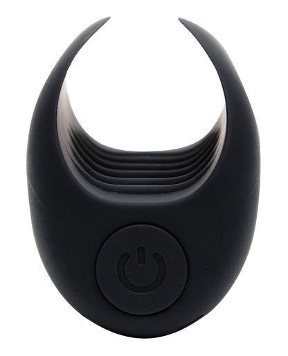 Flexibler Vibro-Masturbator mit offener Form und feinen inneren Stimulationsrillen