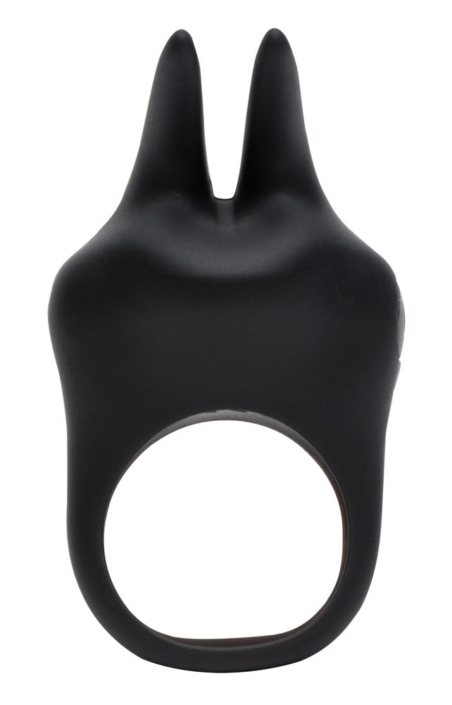 Obere Ansicht des Sensation Vibrating Rabbit Love Ring mit flexiblen Stimulatoren