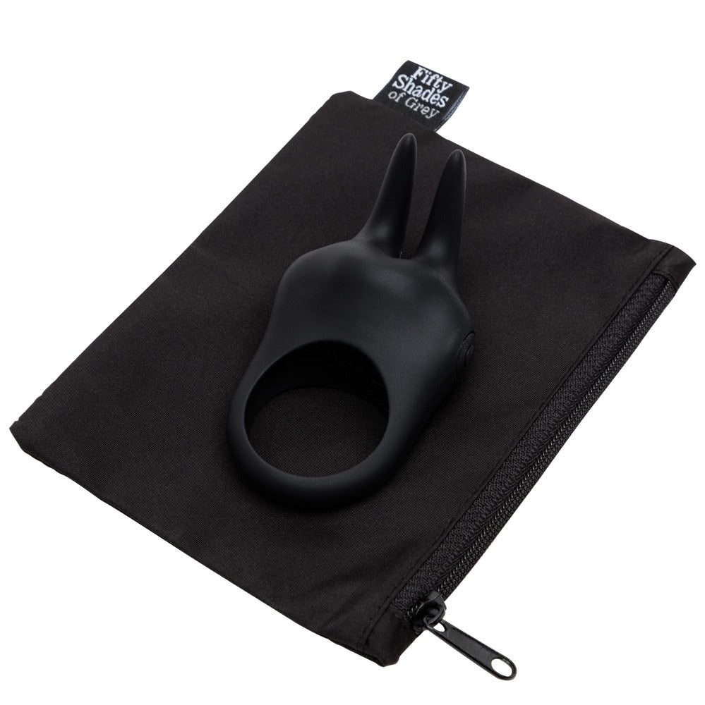 Sensation Vibrating Rabbit Love Ring mit diskretem Aufbewahrungsbeutel