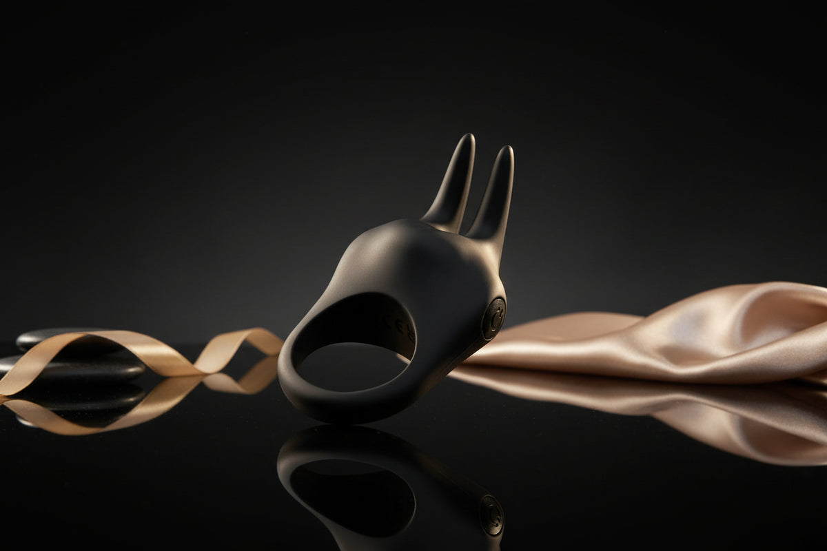 Sensation Vibrating Rabbit Love Ring aus Silikon für intensive Stimulation