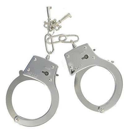 Seven Creations Metal Cuffs silberfarbene Handschellen aus Metall mit Schlüsseln