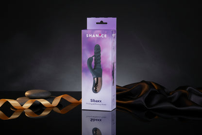 Verpackung des SHANiCE Sibaxx Vibrators in moderner Gestaltung