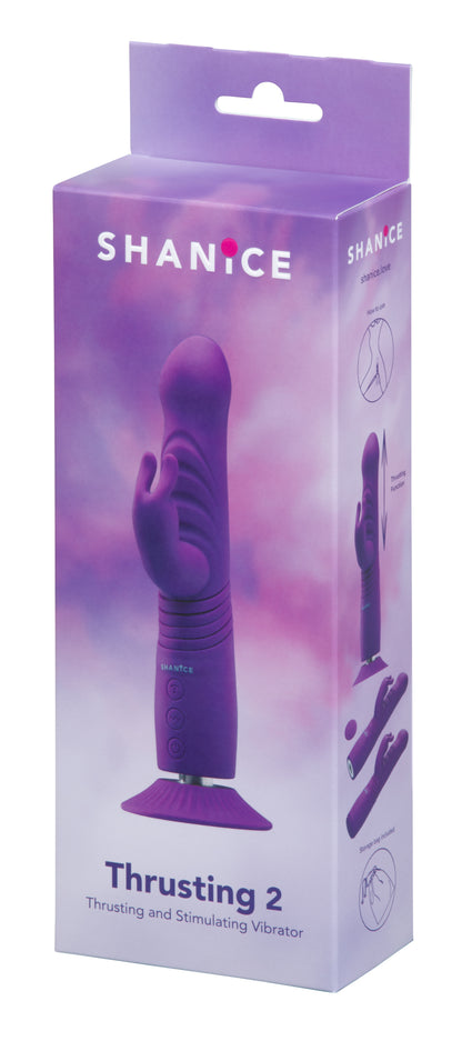 SHANiCE Thrusting 2 Stoßvibrator mit Produktverpackung