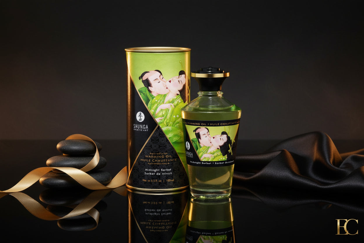 Shunga Intimate Kisses Öl Midnight Sorbet 100ml luxuriöses Massageöl mit Duft
