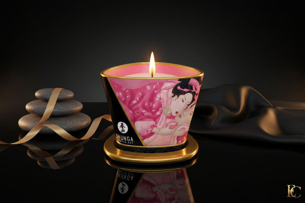 SHUNGA Massagekerze Aphrodisia/Rose Petals mit Rosenduft