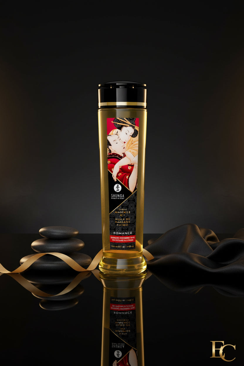 Massage Öl Romance Sparkling Strawberry Wine von Shunga für sinnliche Massagen