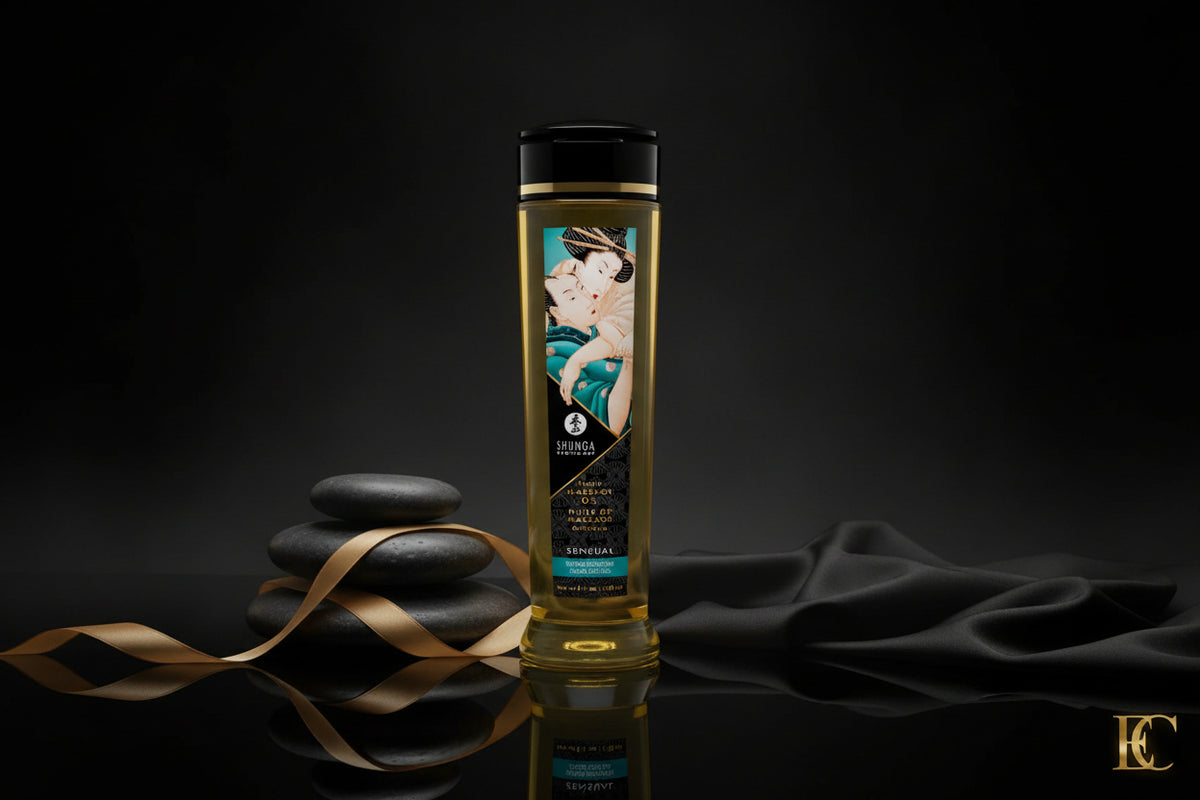 SHUNGA Massage Öl Sensual Island Blossoms in eleganter Flasche
