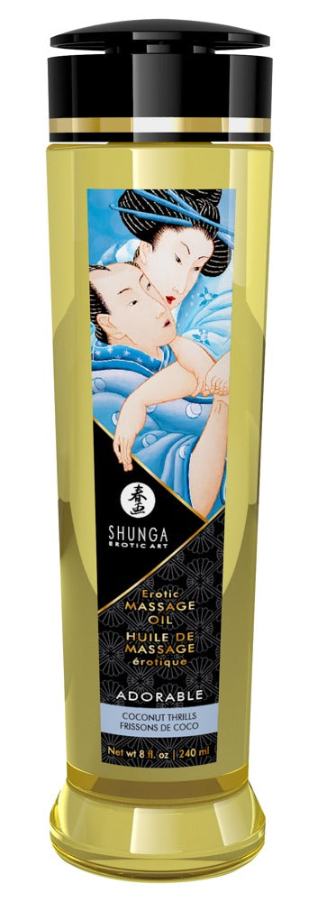 SHUNGA Massage Öl Adorable Coconut Thrills 240ml Verpackungsdesign
