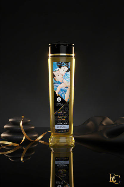 SHUNGA Massage Öl Adorable Coconut Thrills 240ml Flasche Vorderansicht