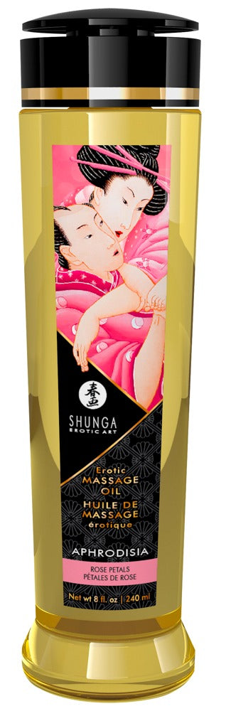 SHUNGA Massageöl Aphrodisia Rose 240ml Verpackung Frontansicht